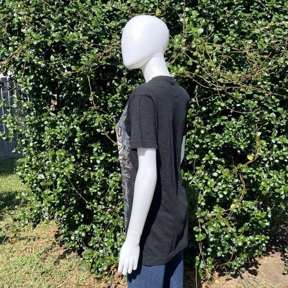 NWT A Brand Dead Wood Black Short Sleeve Graphic Tee Shirt - Picture 7 of 11